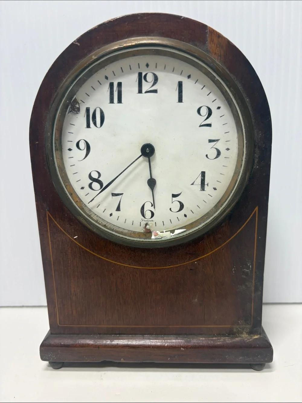Antique French H&H Miniature Beehive Clock Non-working